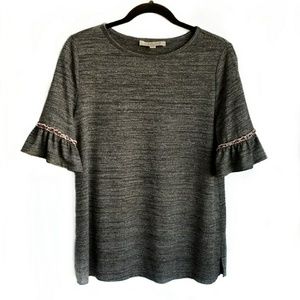 Ann Taylor LOFT ruffle sleeve top